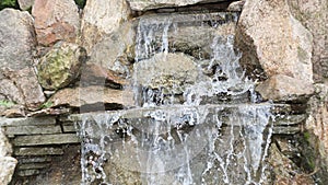 artificial decorative waterfall with three modulations