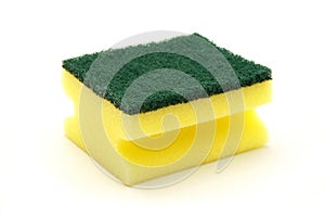 Artificial fibre sponge