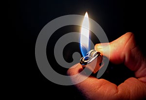 Artificial fire photo