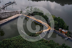 Artificial fish ponds for freshwater fisheries for village communities