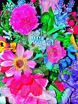 Artificial flower bouquet