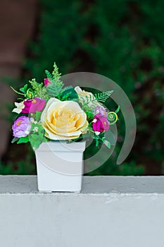 Artificial flower bouquet