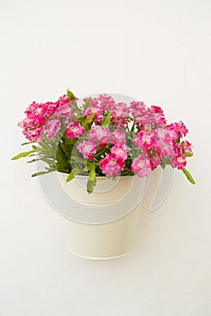 Artificial flower in pot