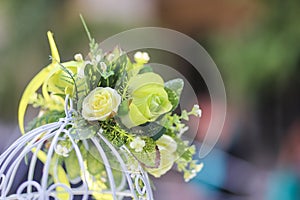 Artificial flowers bouquet for wedding