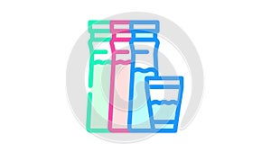 artificial food coloring color icon animation