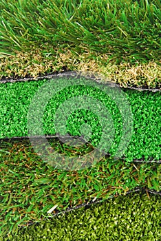 Artificial grass astroturf selection photo