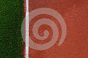 Artificial grass and run track texture