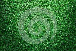 Artificial green grass texture background.