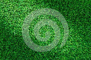 Artificial green grass texture background.