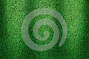 Artificial green grass texture background.