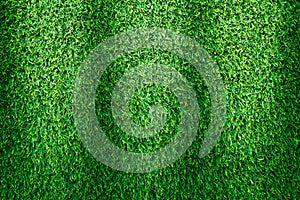 Artificial green grass texture for golf course. soccer field or