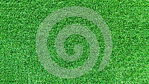 Artificial green grass texture or green grass background for golf course. soccer field or sports background