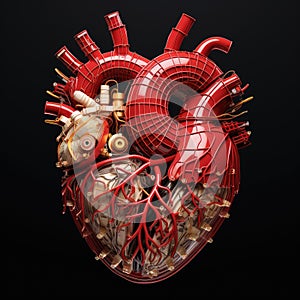 Artificial heart for a biomechanical robot