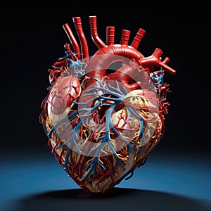 Artificial heart for a biomechanical robot