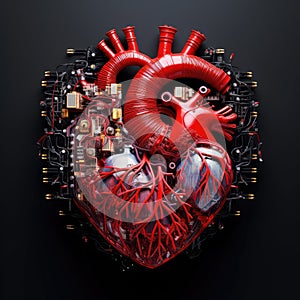 Artificial heart for a biomechanical robot