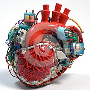 Artificial heart for a biomechanical robot