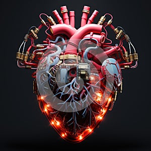 Artificial heart for a biomechanical robot