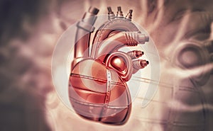 Artificial human heart concept