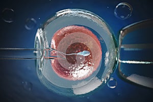 Artificial insemination, in vitro fertilization IVF of human egg cell or fertility treatment photo