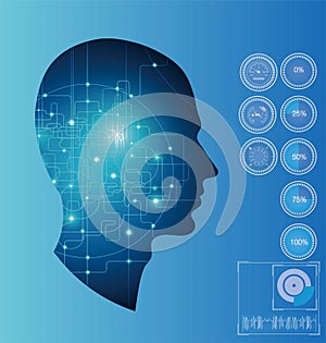 Artificial intelligence,ai,chip,computer,vector,Artificial intelligence concept photo