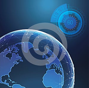 Network world,blockchain,Internet of things concept vector image photo