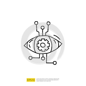 Artificial intelligence AI concept with algorithm and data filter or analysis for engineering, development, brainstorming sign.