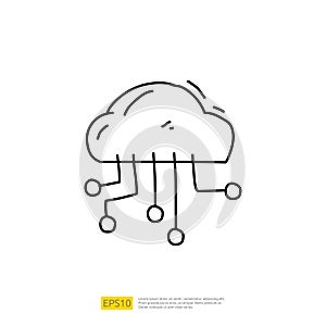 Artificial intelligence AI concept with algorithm and data filter or analysis for engineering, development, brainstorming sign.