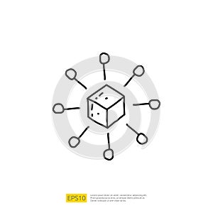 Artificial intelligence AI concept with algorithm and data filter or analysis for engineering, development, brainstorming sign.
