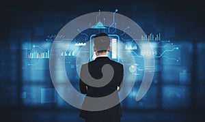 Artificial Intelligence AI for Data Analysis and Analytics Motif