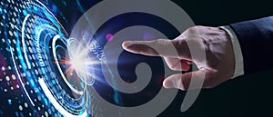 Artificial intelligence AI, machine learning and modern computer technologies concepts. Business, Technology, Internet and