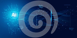 Artificial intelligence Ai self learning improving development problem solving solution tasks of future technology, ai graphics