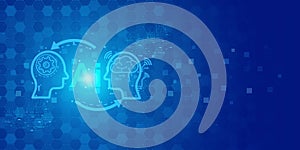 Artificial intelligence Ai self learning improving development problem solving solution tasks of future technology, ai graphics
