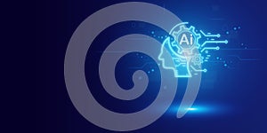 Artificial intelligence Ai self learning improving development problem solving solution tasks of future technology, ai graphics