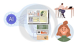 Artificial Intelligence Analyzing Data with User Interaction and Personalized Insights