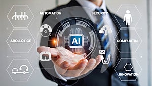 Artificial Intelligence Automation and Digital Innovation Concept