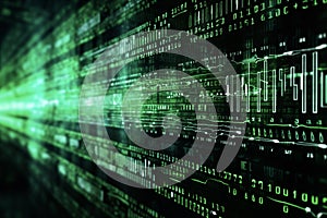 Artificial Intelligence background.Glow of Technology. Digital Life of Reason. Futuristic robot. Programming coding technology