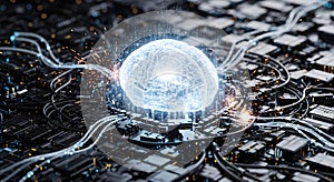 Artificial Intelligence Brain Computing Power Innovation Technology Concept