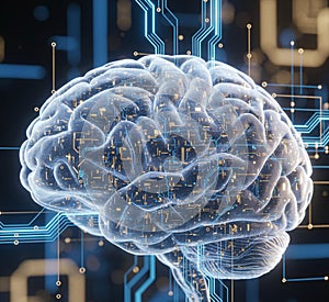 Artificial intelligence and brain connectivity in a metaphorical concept