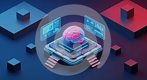 Artificial Intelligence Brain with Holographic Data Interface