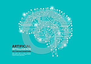 Artificial Intelligence brain illustration
