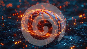 Artificial intelligence brain learning on digital circuit board