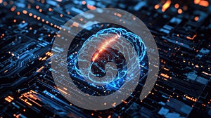 Artificial intelligence brain learning on digital circuit board