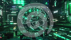 Artificial intelligence brain learning new technology concepts