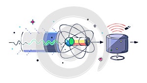 Artificial Intelligence Brain Network Connection Vector, vector design Generative AI