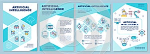 Artificial intelligence brochure template