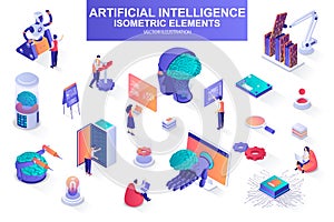 Artificial intelligence bundle of isometric elements