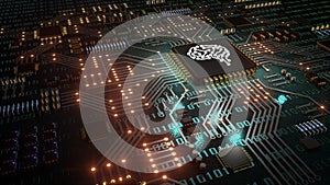 Artificial intelligence, Central Computer Processors CPU concept photo