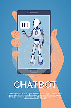 Artificial Intelligence. Chatbot concept