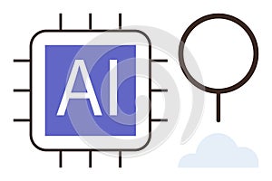 Artificial Intelligence Chip with Binary Circuit, Cloud Computing, and Data Network Elements