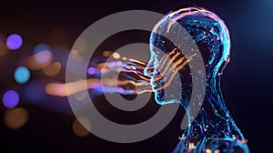 Artificial intelligence communicating data information stream